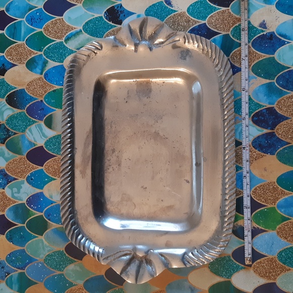 Vintage I H I Silver Trinket Tray - Picture 3 of 4